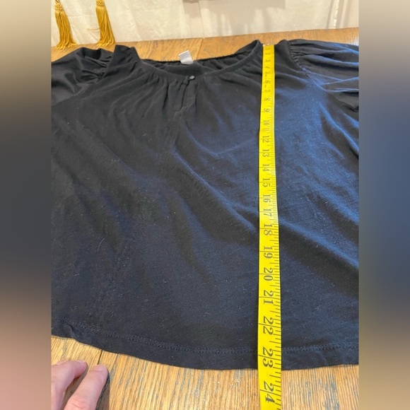 🖤 OLD NAVY – Black Puff Sleeve T-Shirt – Size XL - Picture 7 of 7